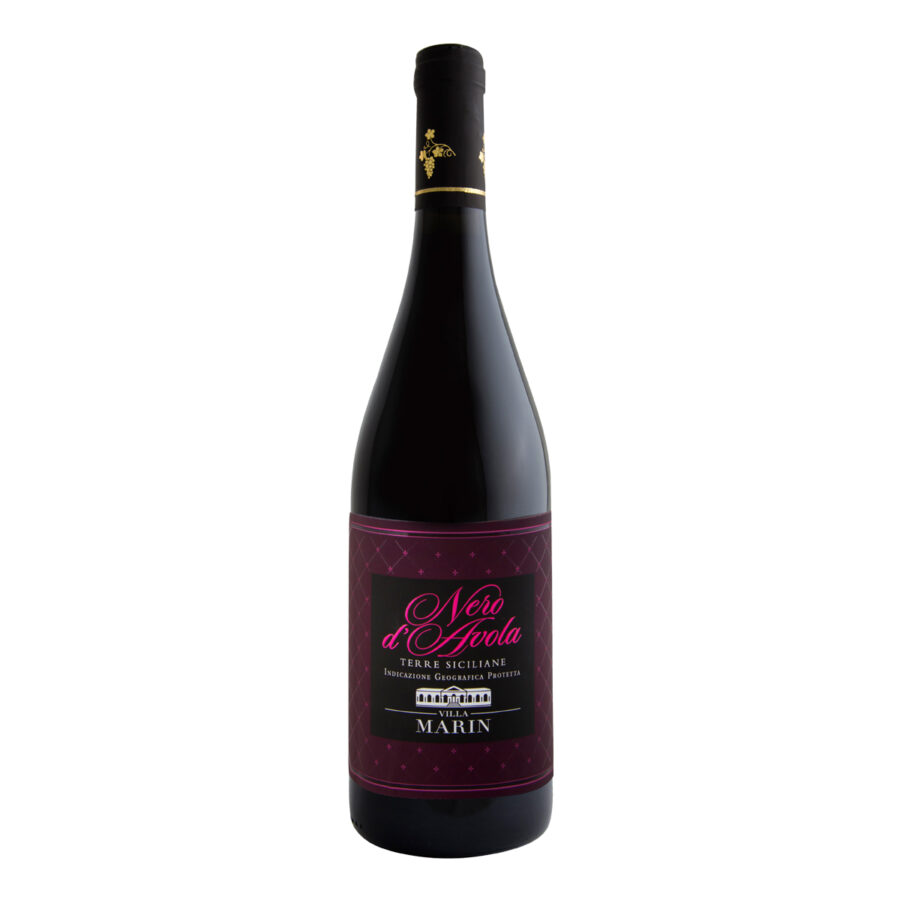 Czerwone wino - Nero d'Avola Terre Siciliane IGP - Villa Marin - Włoskie