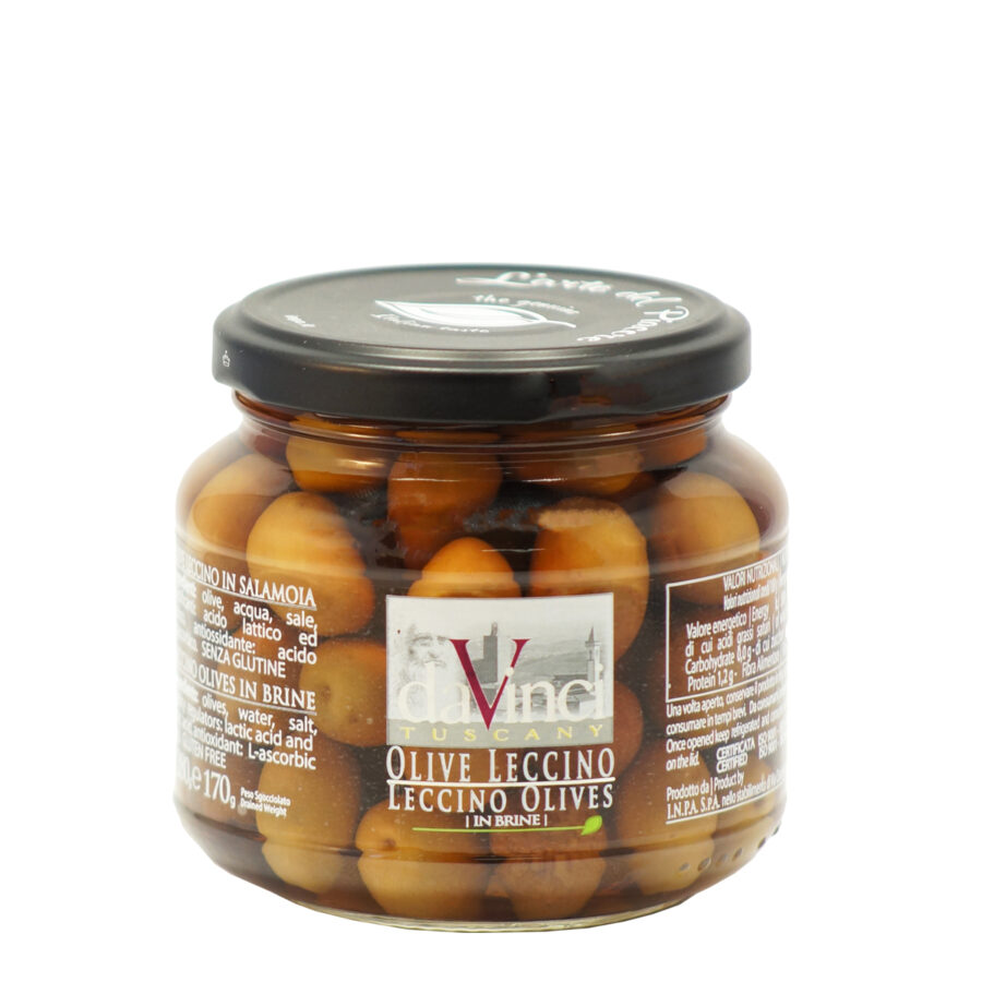 Leccino olives - 280/170gr - Da Vinci - Tuscany - Italian