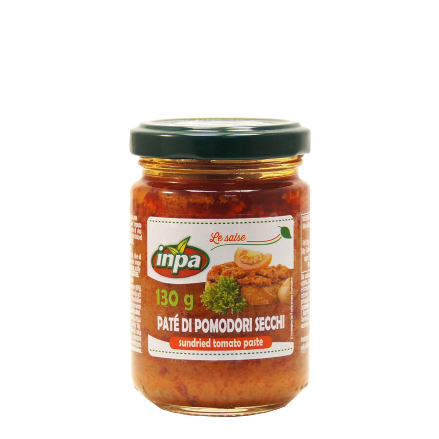 Sun-dried tomato pate with extra virgin olive oil - 130gr - Inpa - Italian