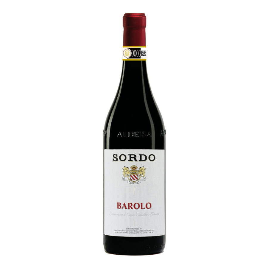 Red wine Barolo Sordo from Piemont